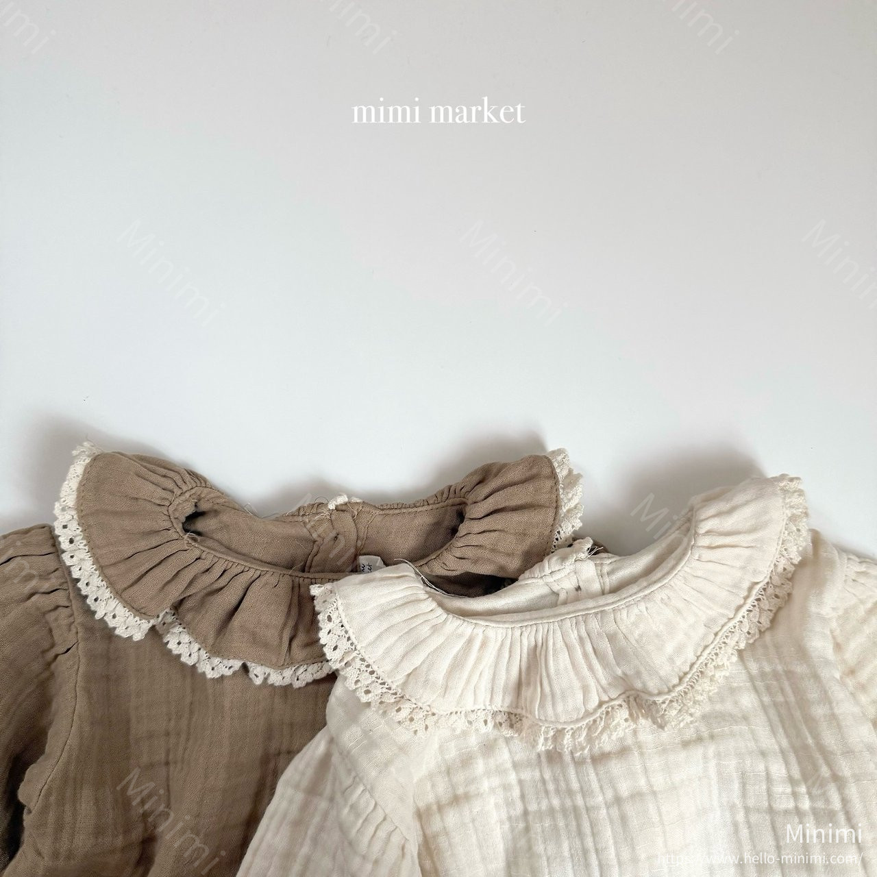 mimi-market Fury Collar Blouse 細節圖 6