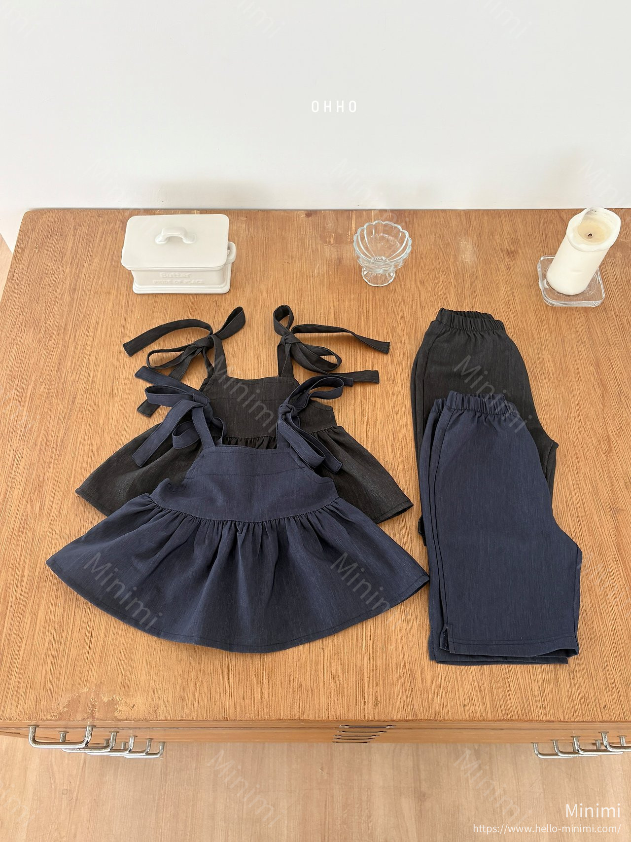 OHHO Soft Denim Strap Blouse 細節圖 3