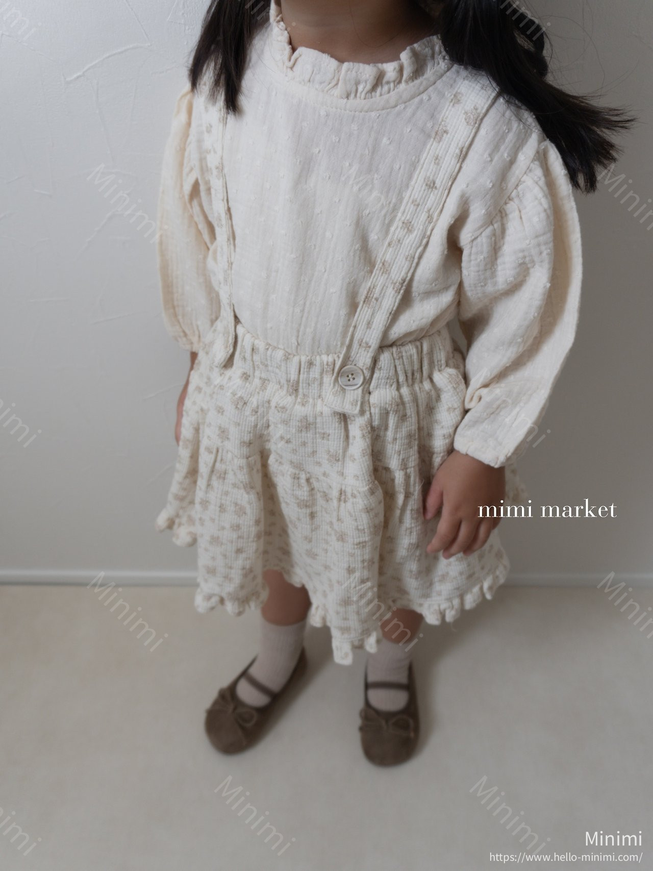 mimi-market Neck Frill Blouse 細節圖 4
