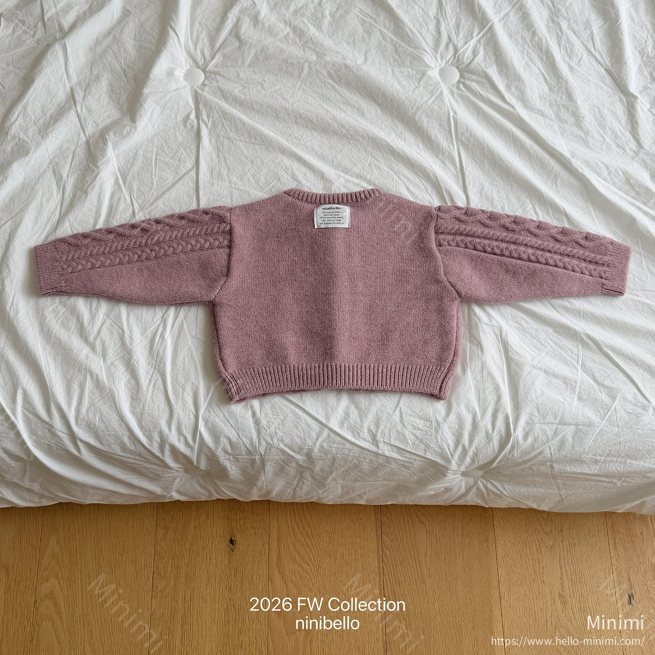 ninibello Mauve Knit Cardigan 細節圖 6