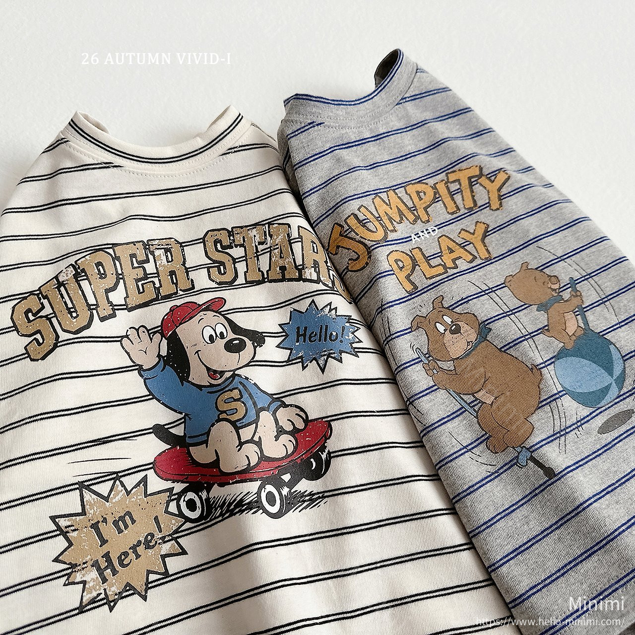 VIVID-I Stripe Cartoon Single T-shirt 細節圖 19