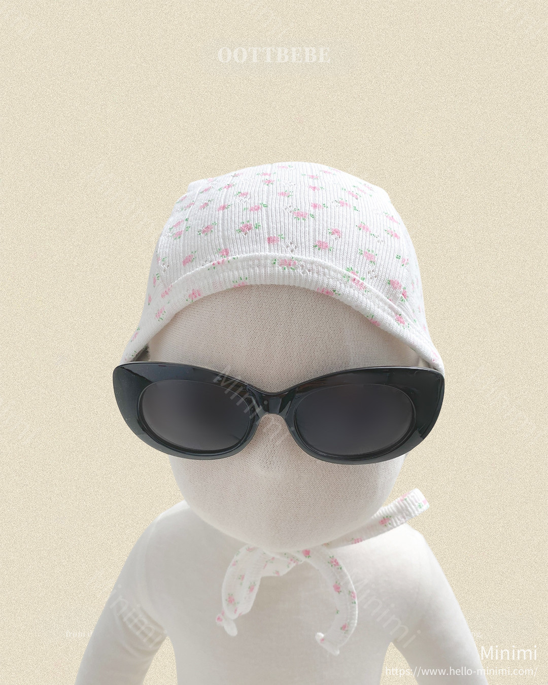 oott bebe Coco Flower Bonnet 細節圖 3