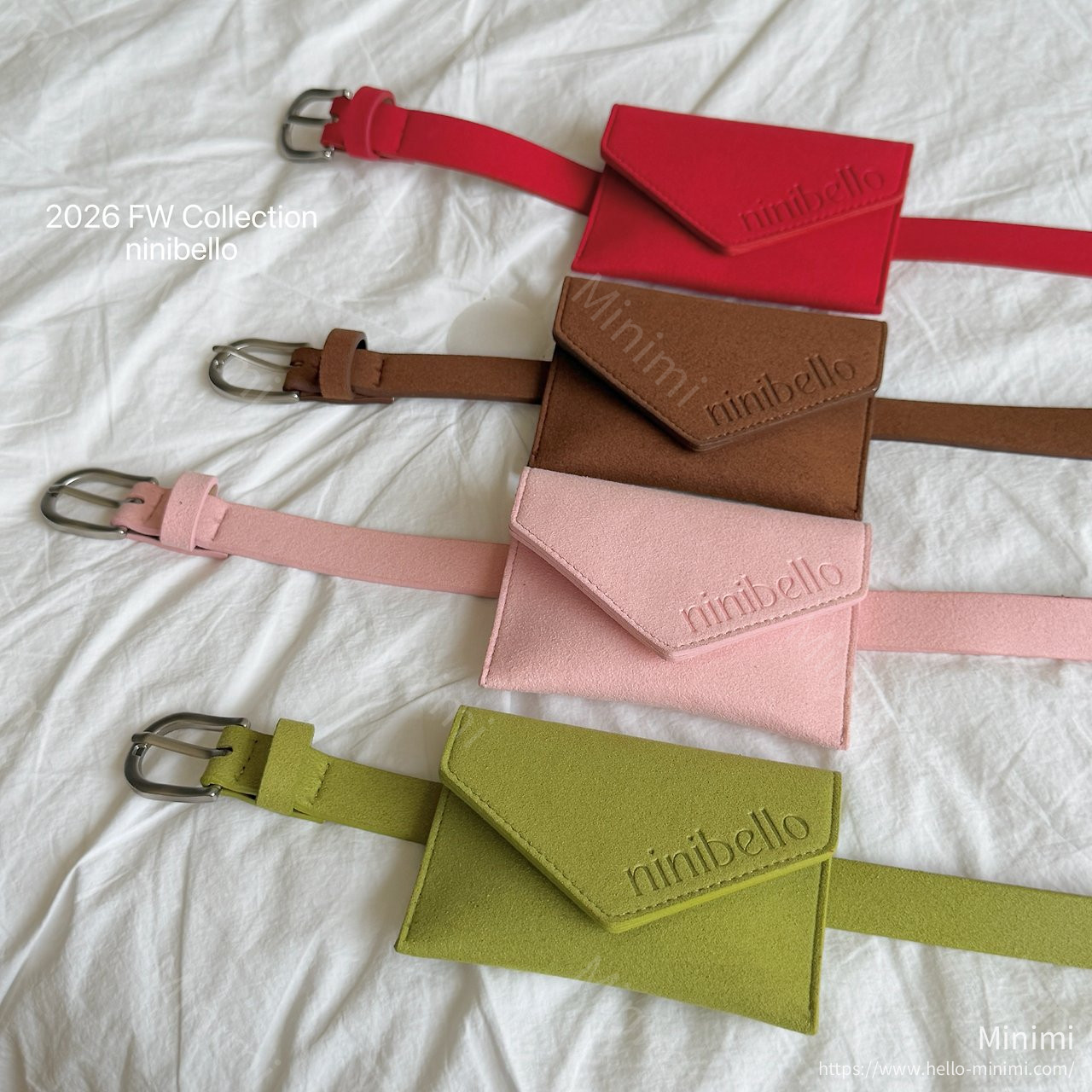 ninibello Suede Belt Bag 韓國童裝現貨