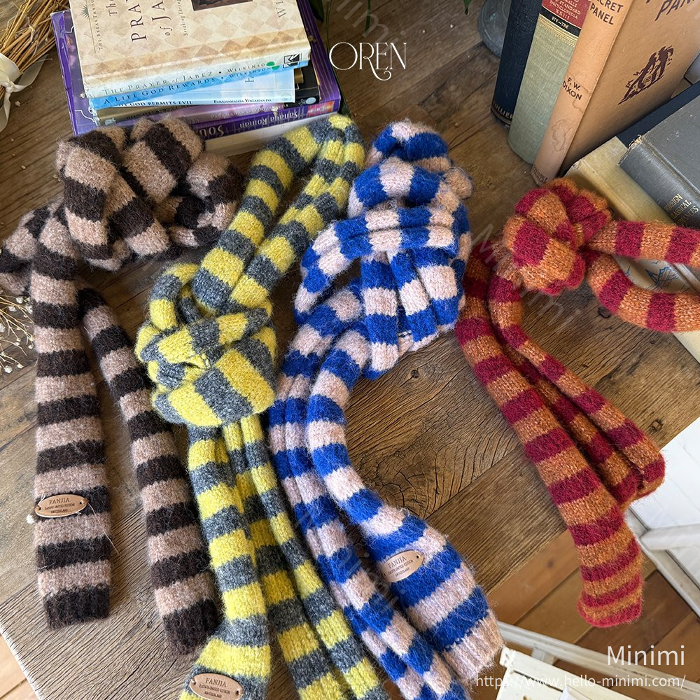Ambre Stripe Muffler