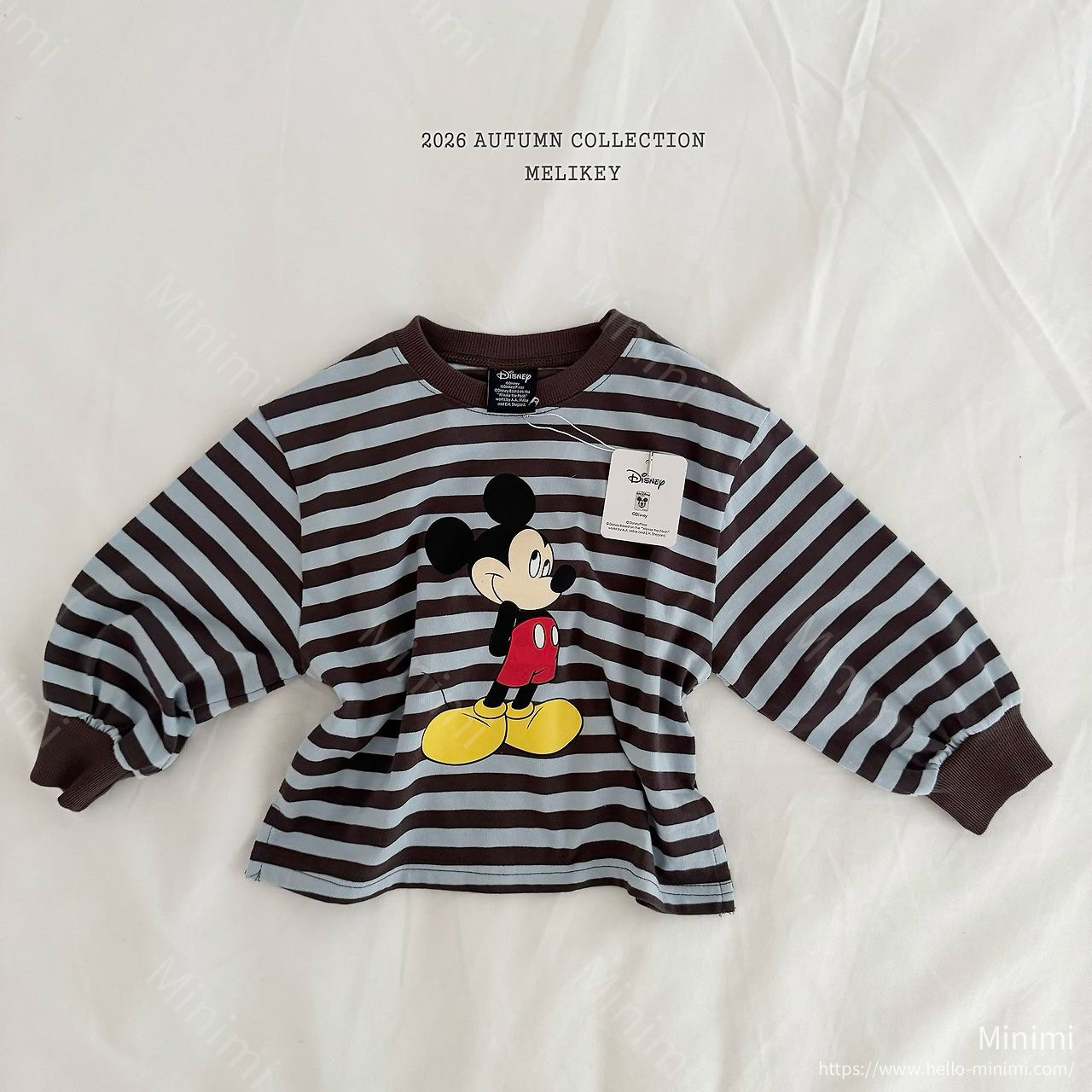 Melikey Mickey Ribbed Hem T-shirt 細節圖 4