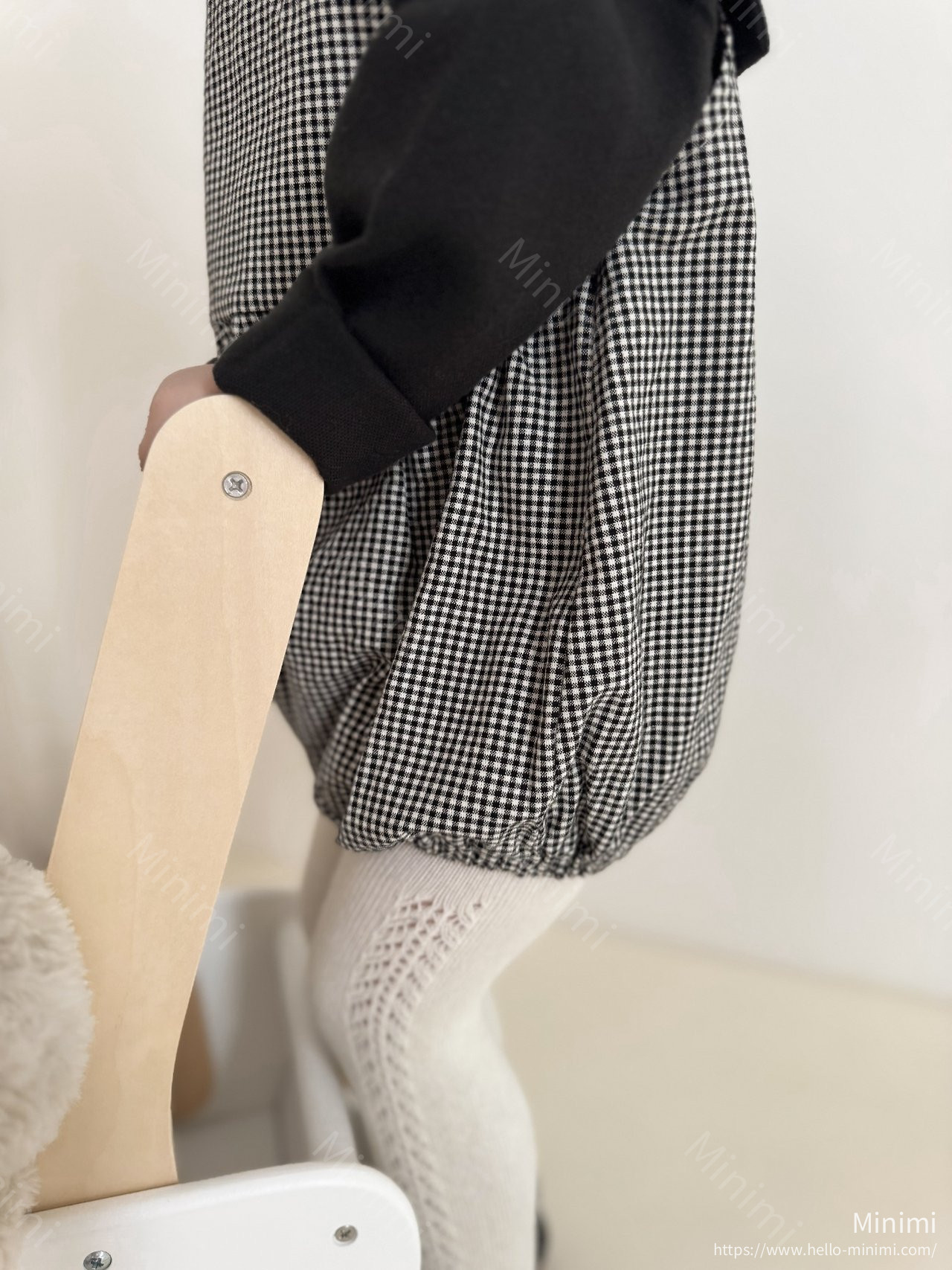 mimi-market Check Suspender Suit 細節圖 10
