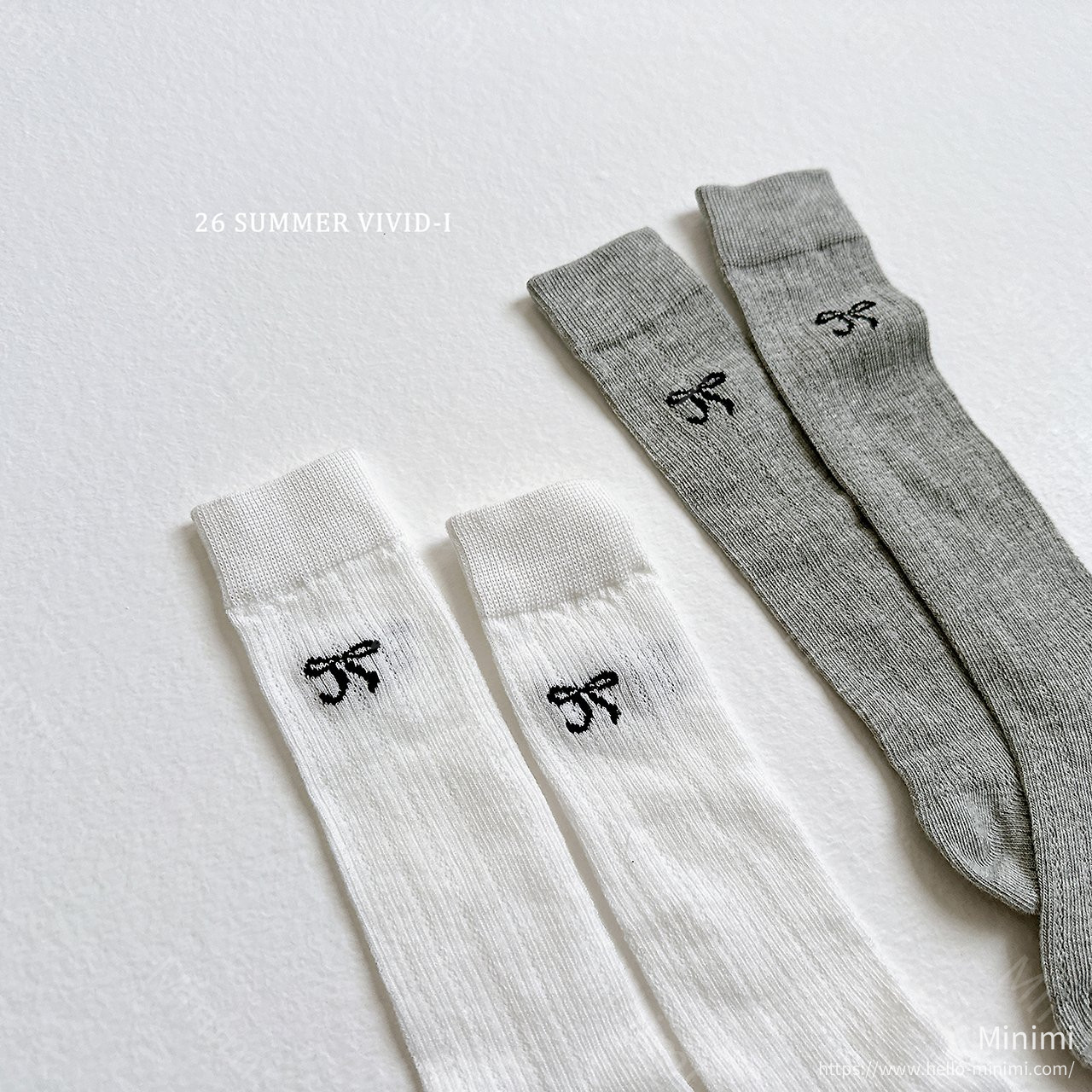 VIVID-I Ribbon Embroidery Knee Socks 細節圖 3