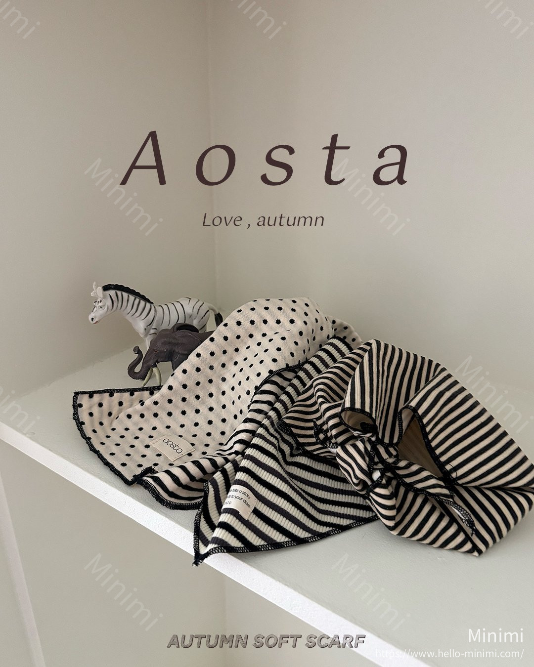 Aosta atelier Crayon Scarf 細節圖 39