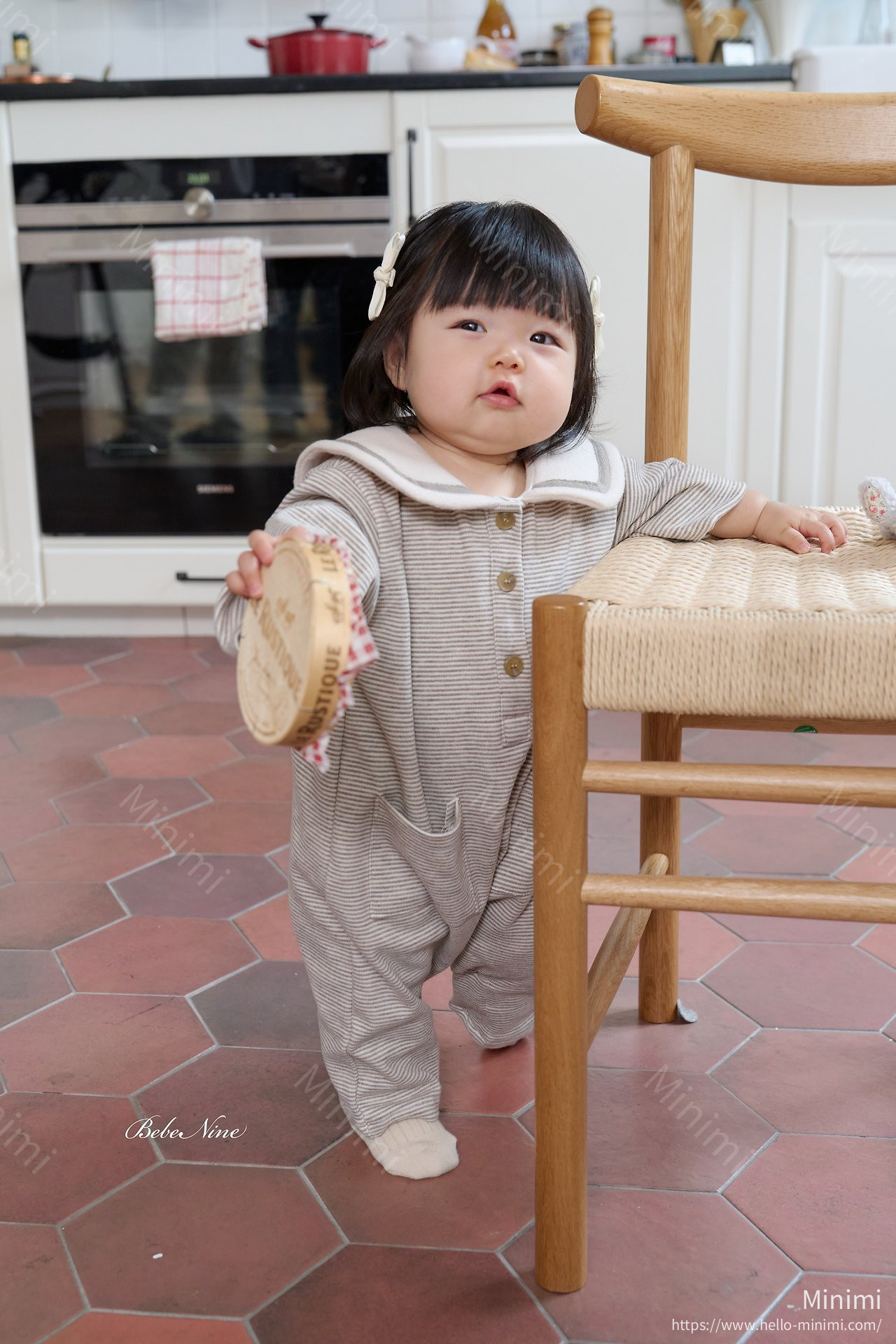 bebe nine Striped Sailor Romper 細節圖 6