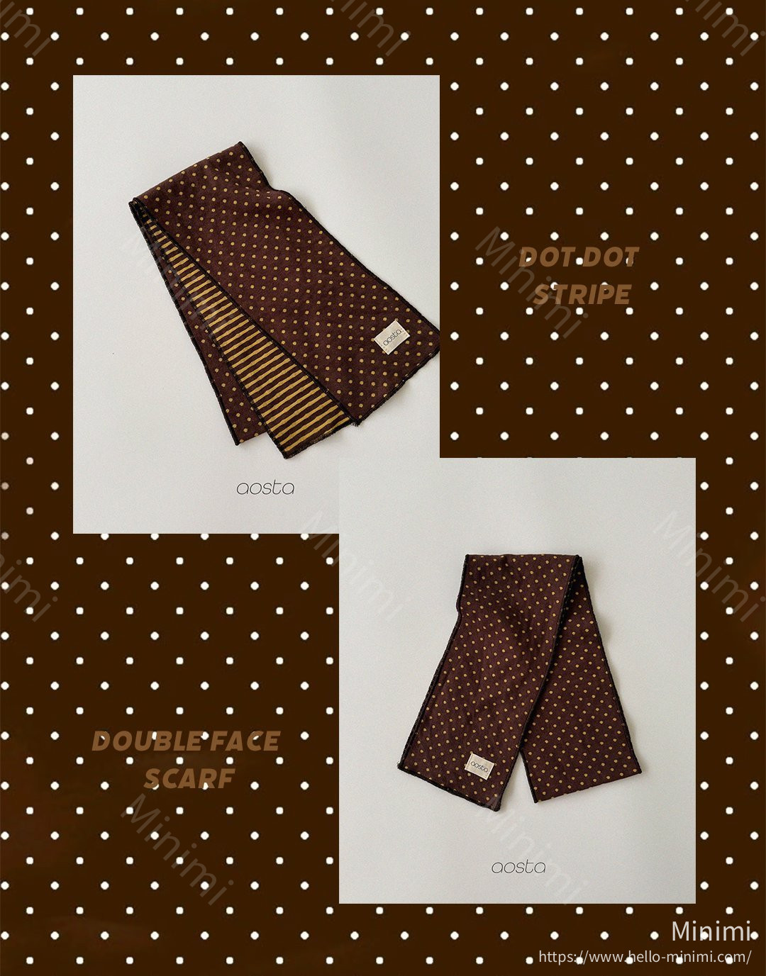 Aosta atelier Choco Chip Muffler 細節圖 4
