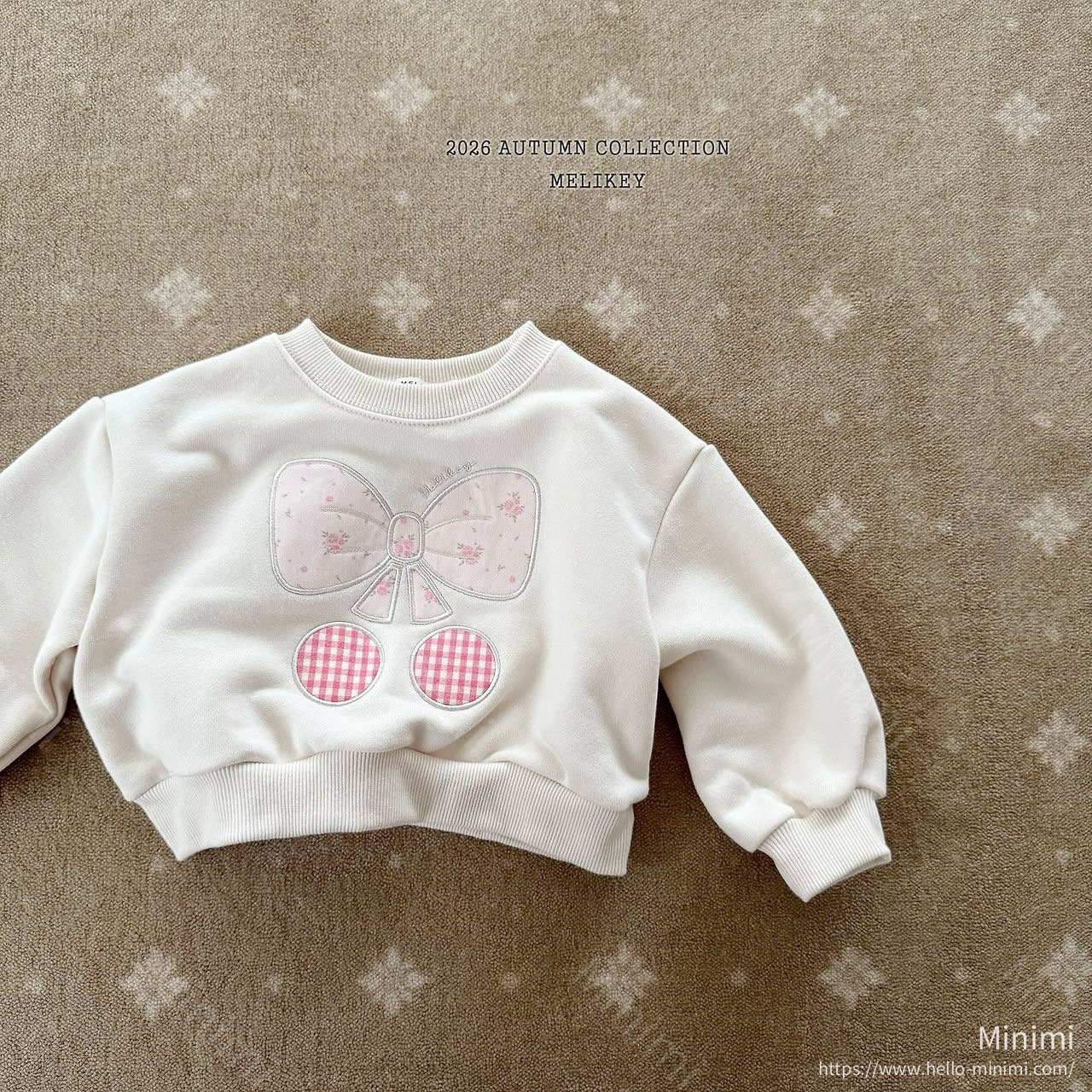 Melikey Ribbon Cherry Sweatshirt 細節圖 4