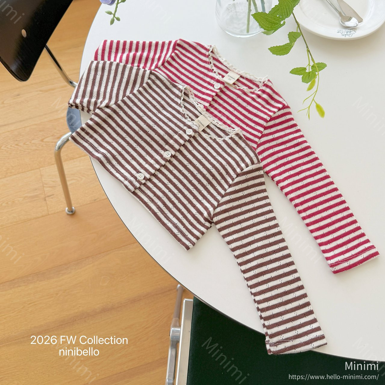 ninibello Tommy Stripe Cardigan 細節圖 1