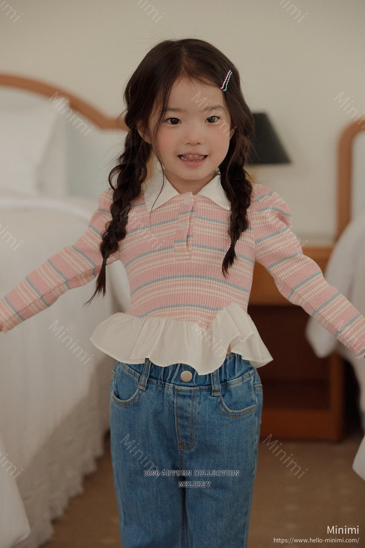 Melikey Diagonal Frill Collar T-shirt 細節圖 28