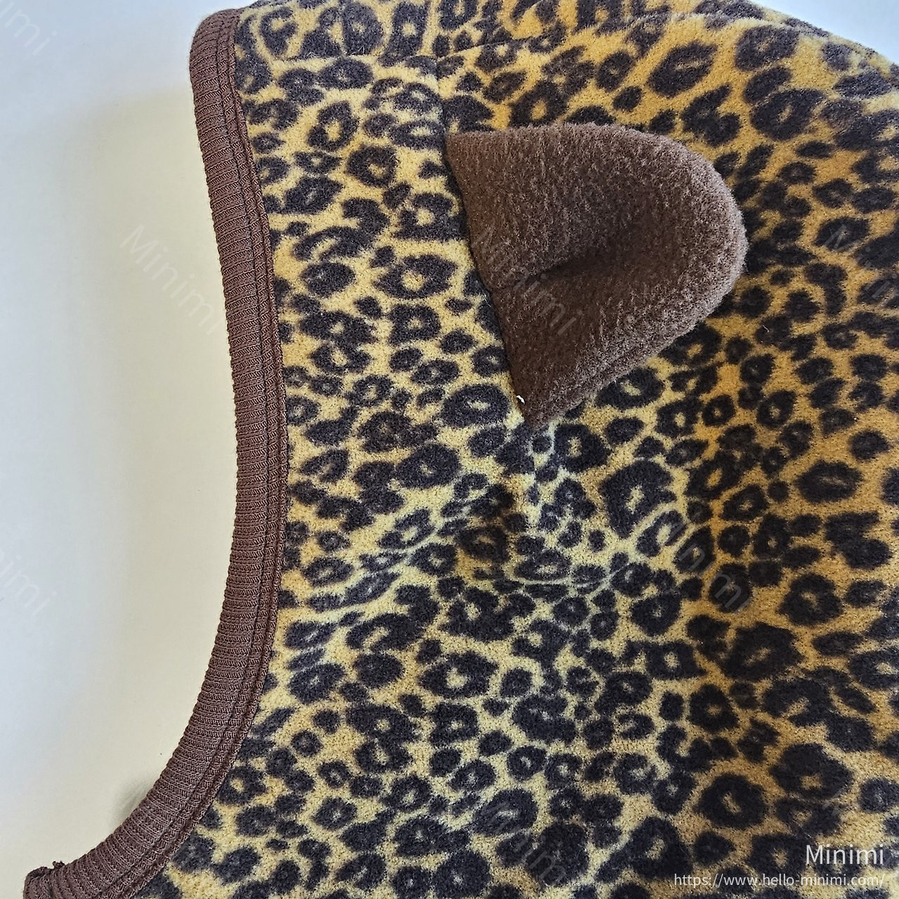 1st BLUE Leopard Warmer Hat 細節圖 2