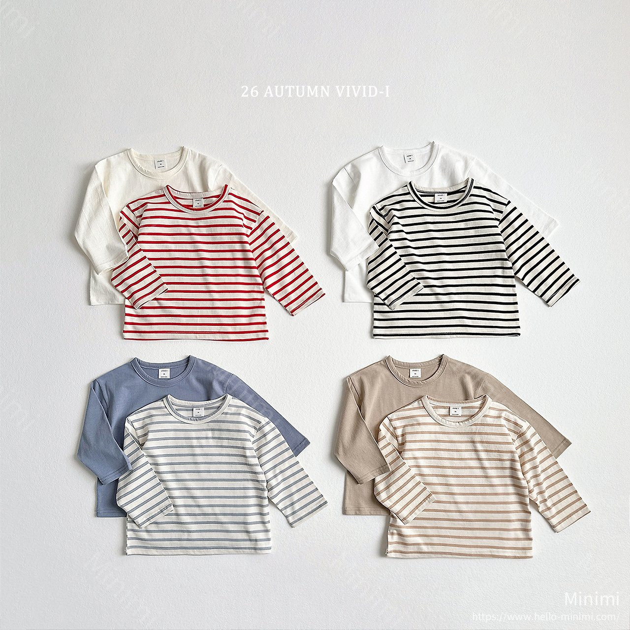 VIVID-I 1+1 Single T-shirt - 韓國童裝代購主圖