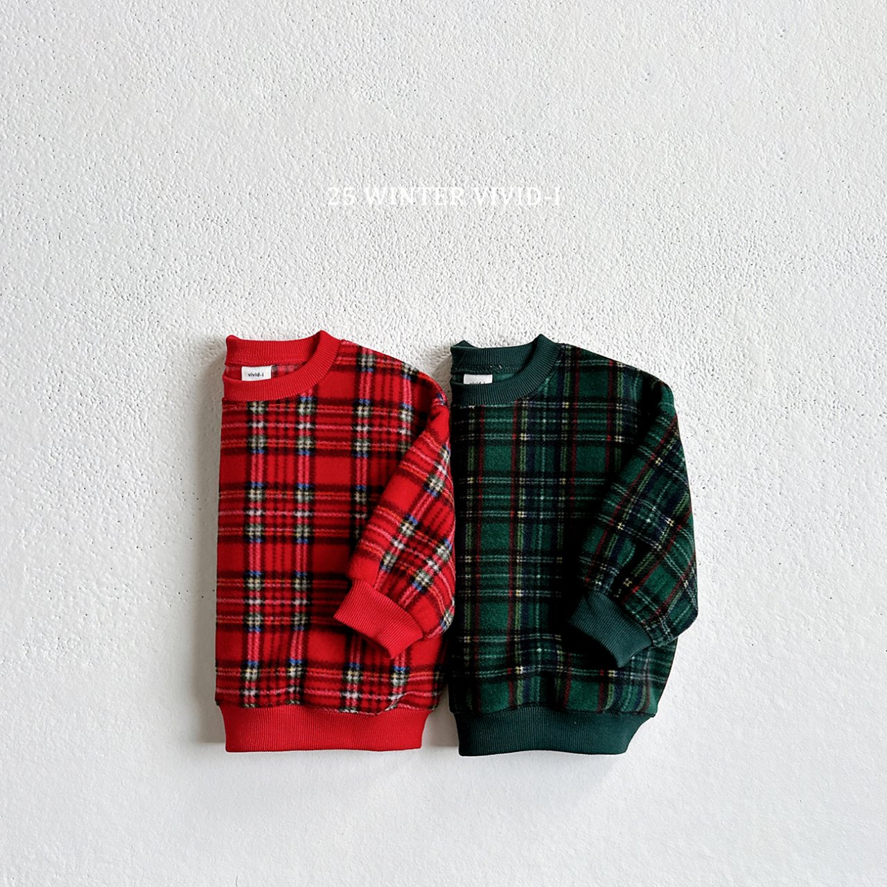 Fleece Check Sweatshirt