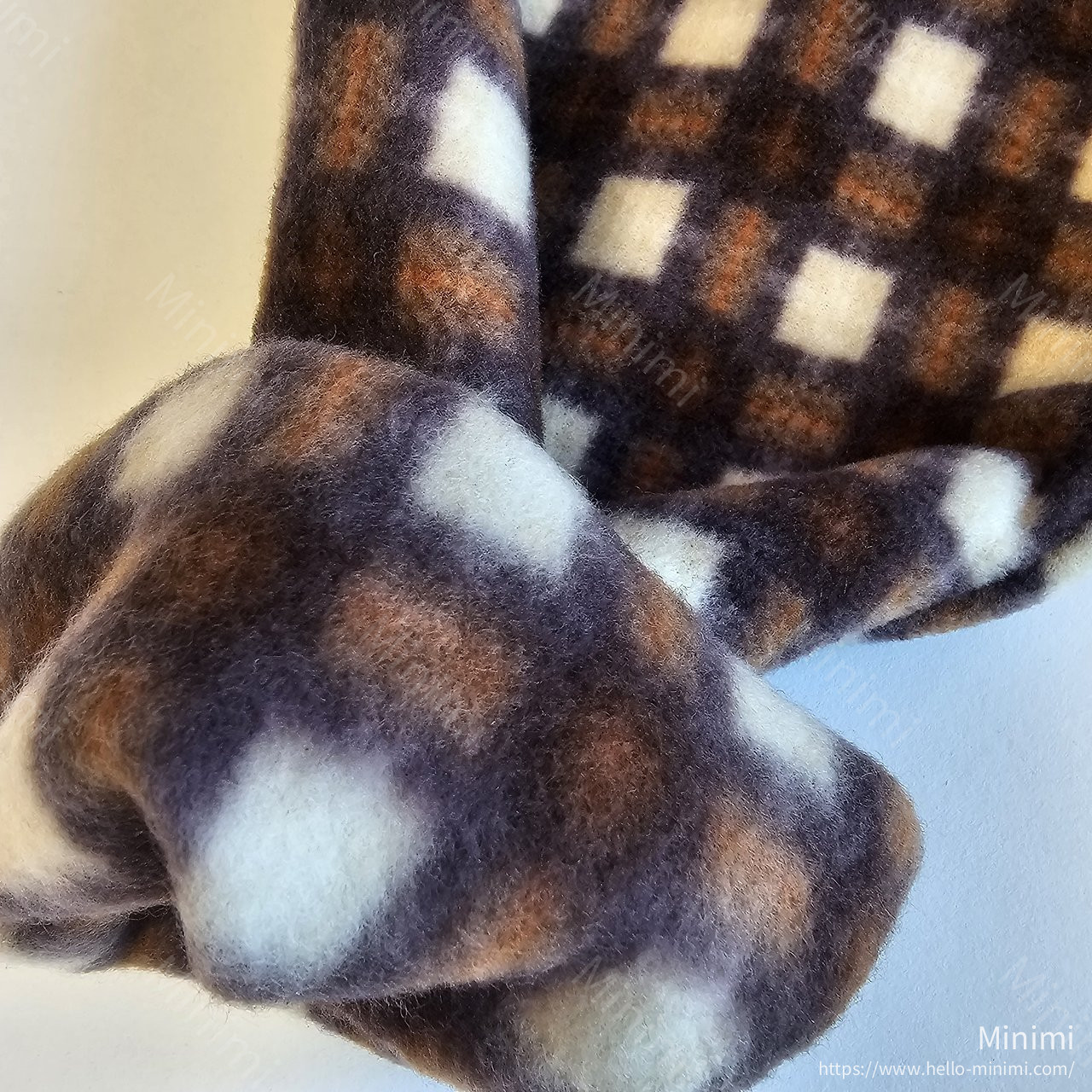 1st BLUE Check Fleece Pants 細節圖 2