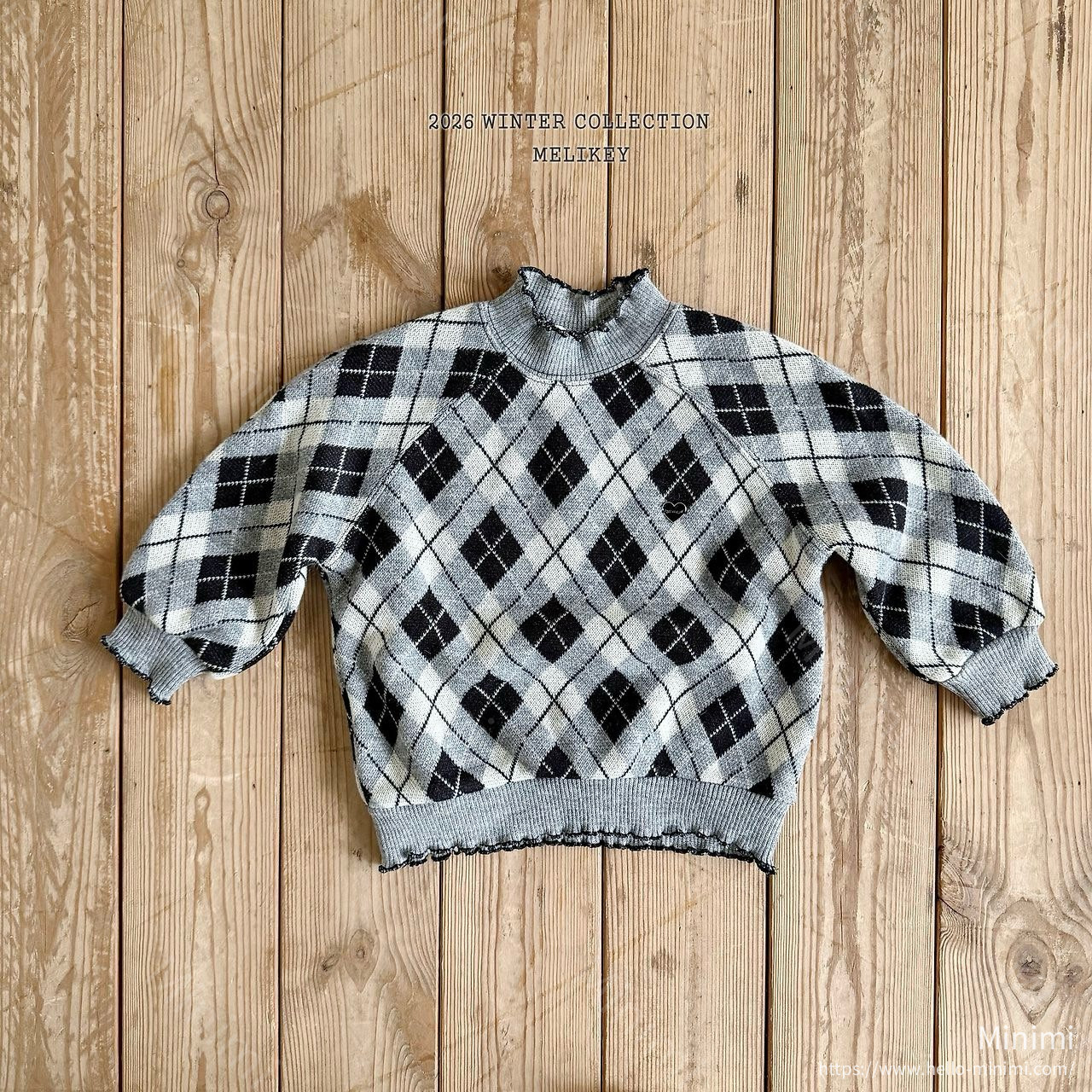 Melikey Ash Argyle Sweatshirt 細節圖 23