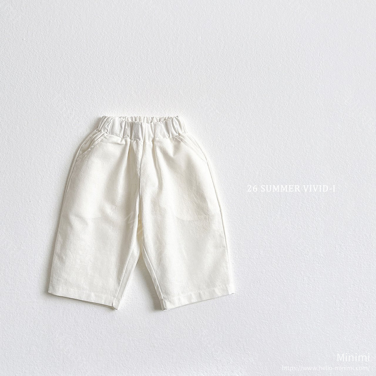 VIVID-I (Event) Cropped Basic Cotton Pants 細節圖 1
