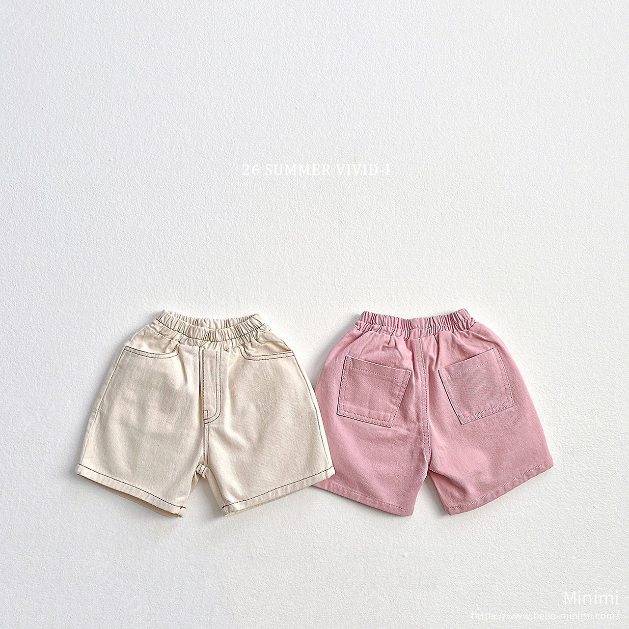 VIVID-I Stitch Cotton Shorts 細節圖 3