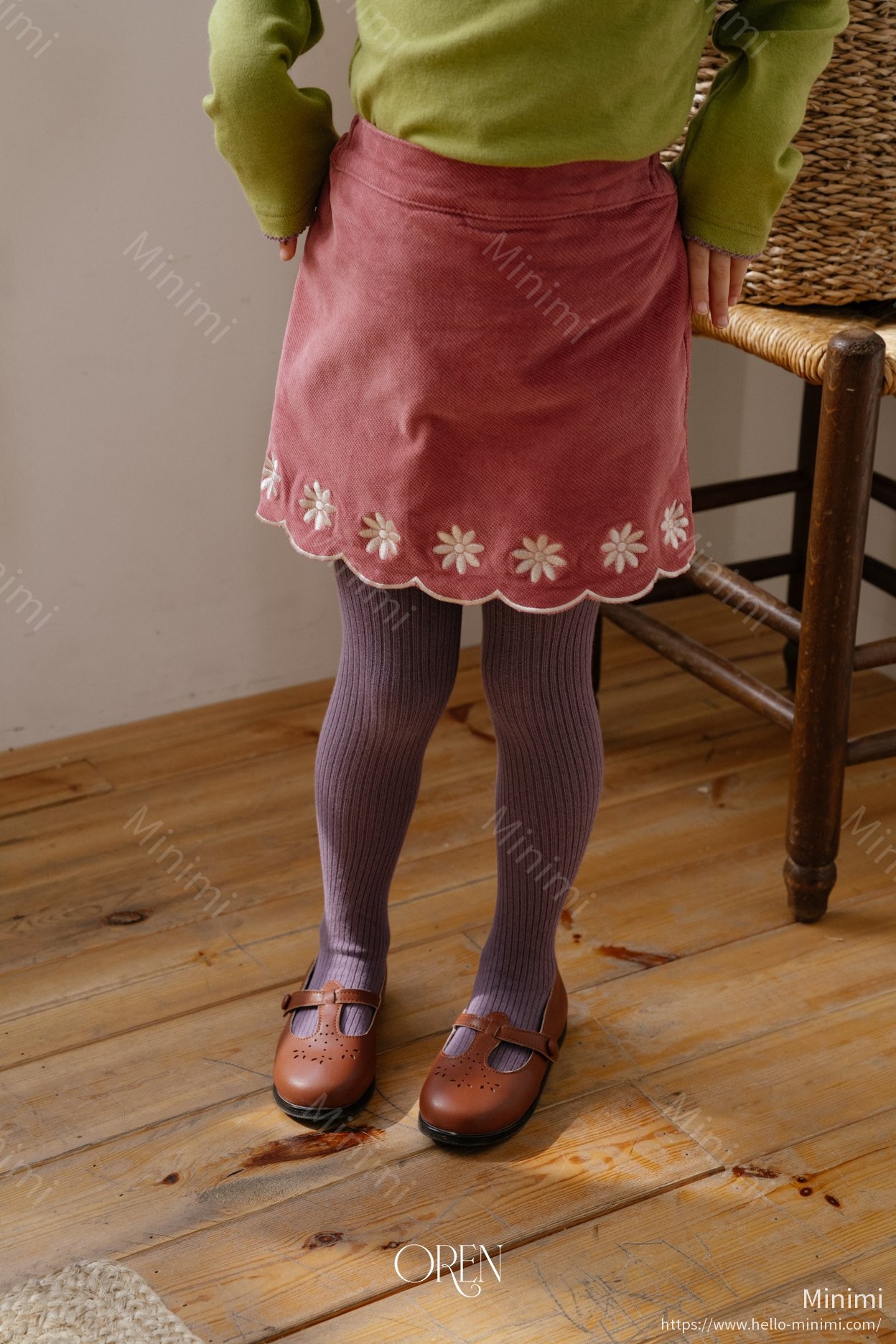 Oren Velour Ribbed Tights 細節圖 7