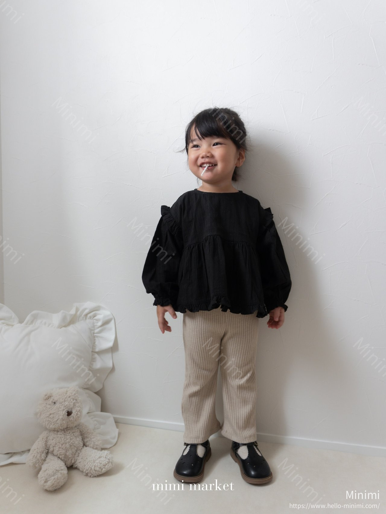 mimi-market Shoulder Frill Blouse 細節圖 6