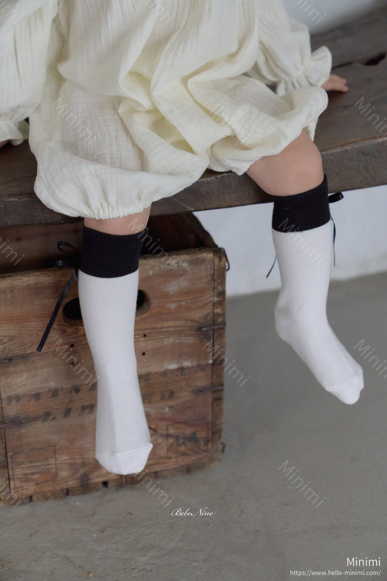 bebe nine Nine Ribbon Knee Socks Set 細節圖 13