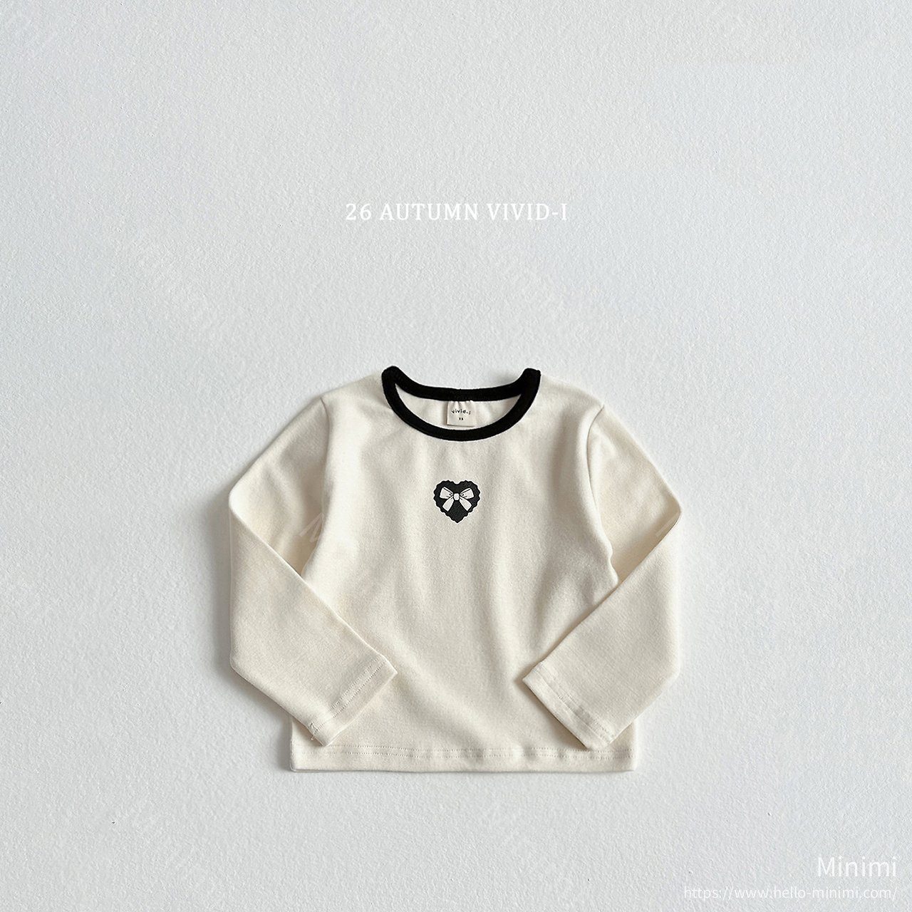 VIVID-I Ribbon Heart Span T-shirt 細節圖 2