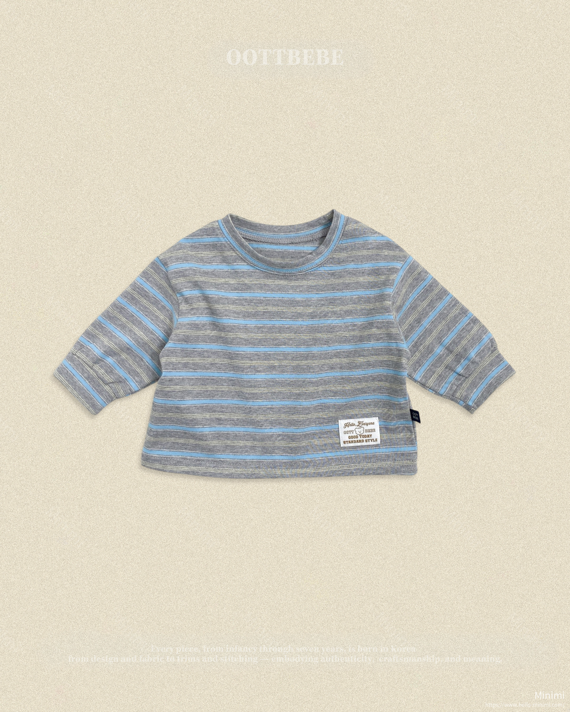 oott bebe Tomboy Ribbed T-shirt (Kids) 細節圖 3