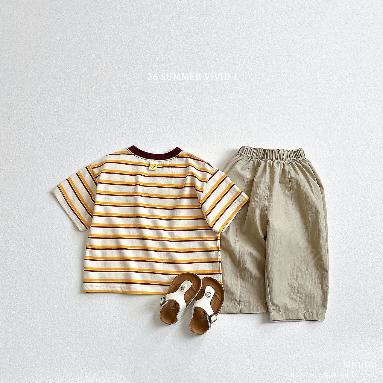 VIVID-I Heart Smile Striped T-Shirt 細節圖 6