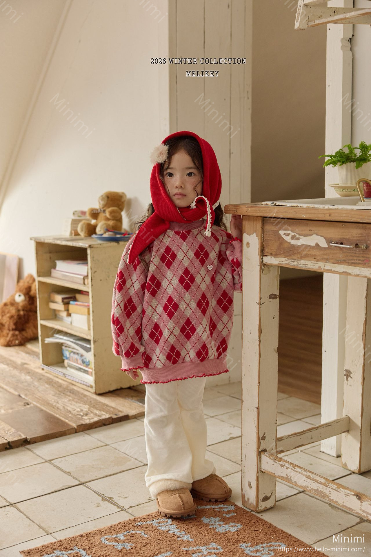 Melikey Ash Argyle Sweatshirt 細節圖 6
