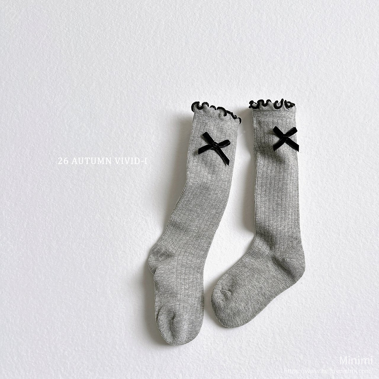 VIVID-I Ribbon Ruffle Knee Socks 細節圖 3