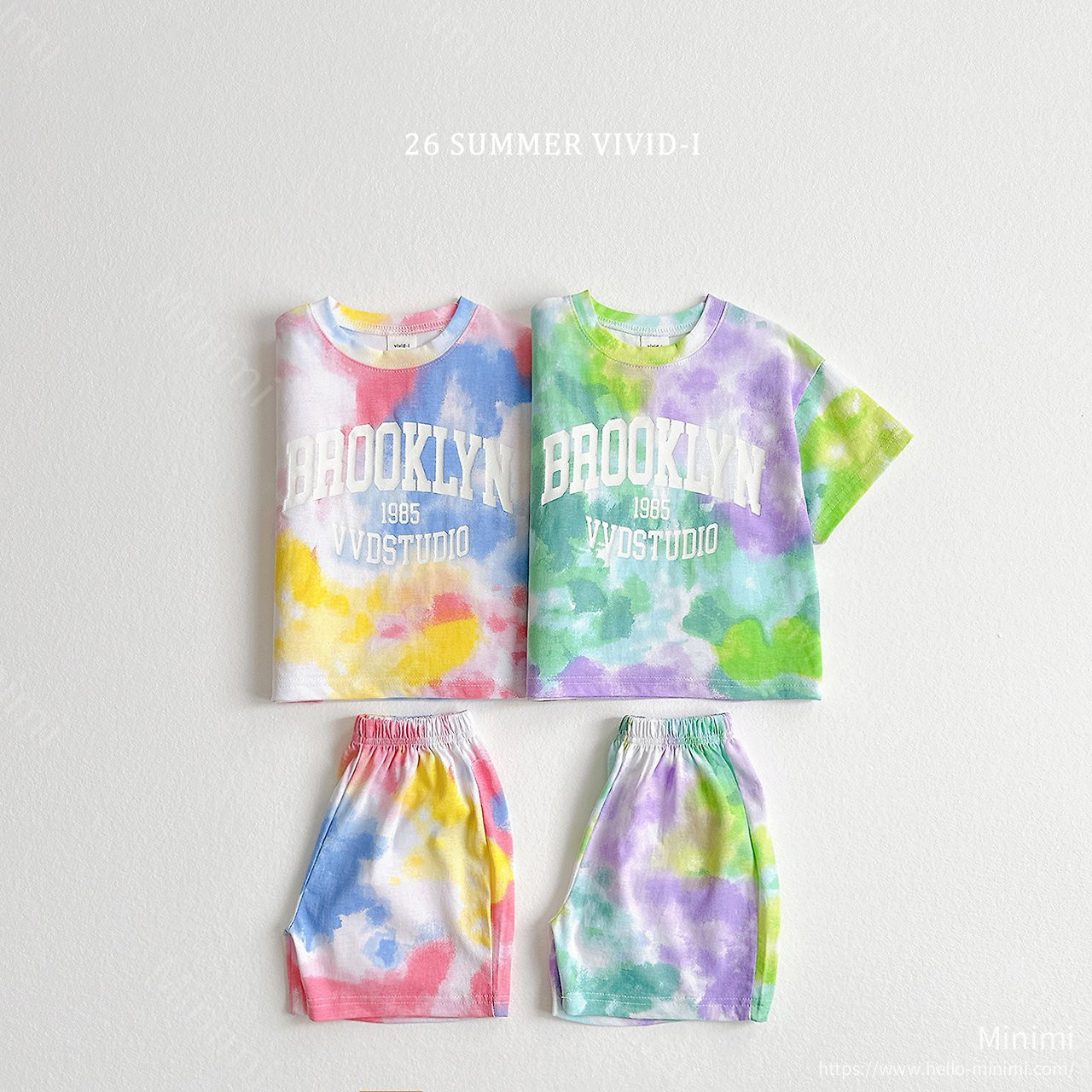 VIVID-I Tie-Dye Set - 韓國童裝代購主圖