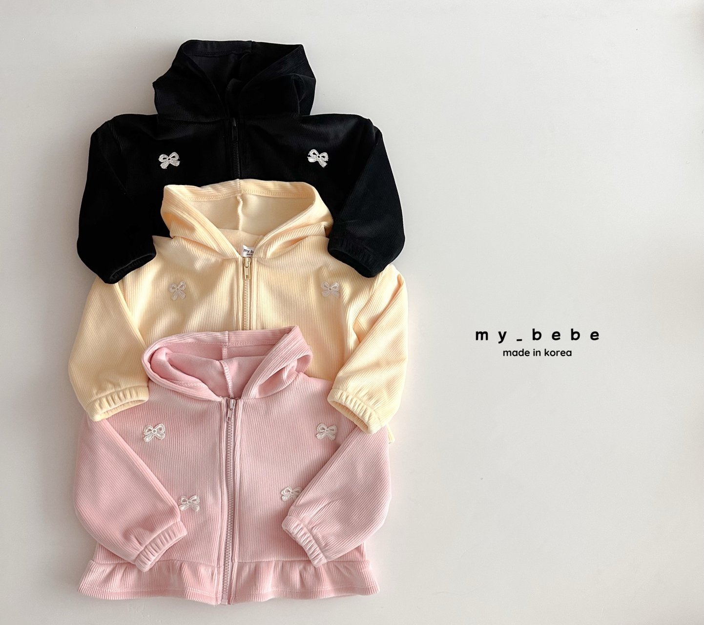 Velour Frill Hood Zip-up