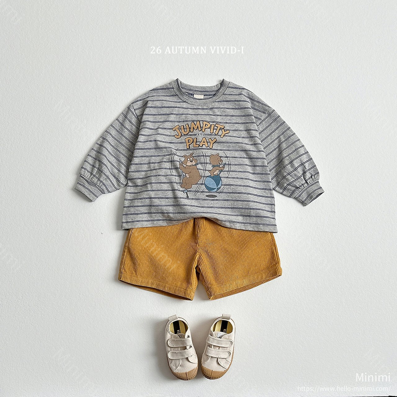VIVID-I Stripe Cartoon Single T-shirt 細節圖 12