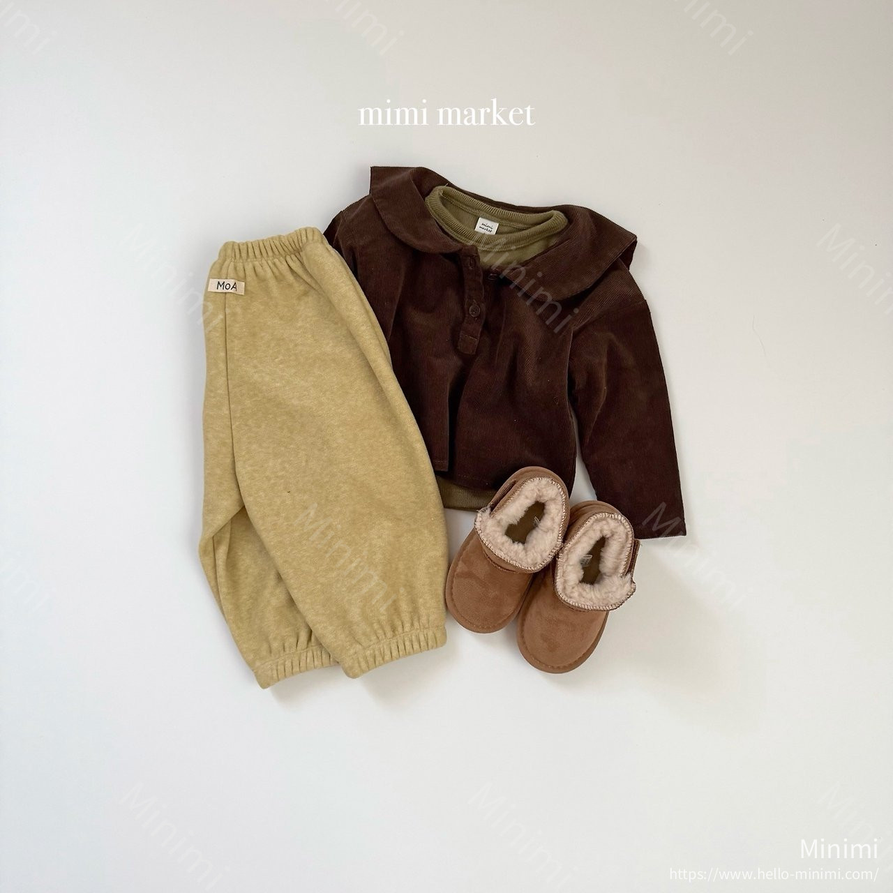 mimi-market Corduroy Sailor Blouse 細節圖 4