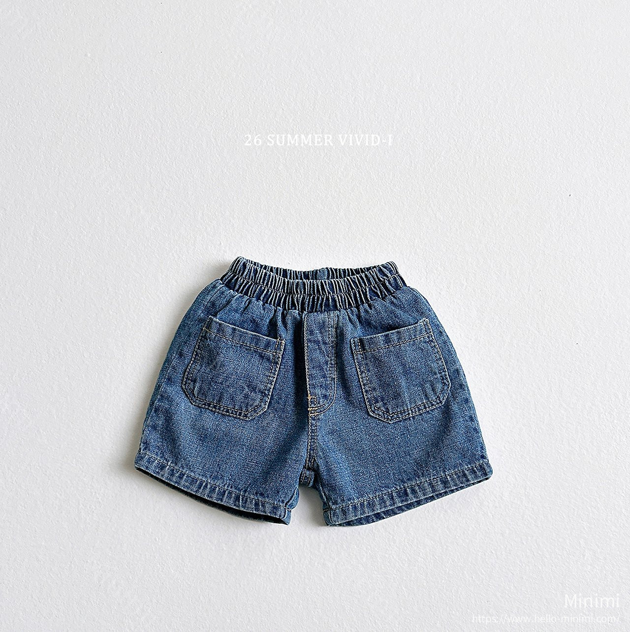VIVID-I Slub Pocket Denim Shorts 細節圖 3