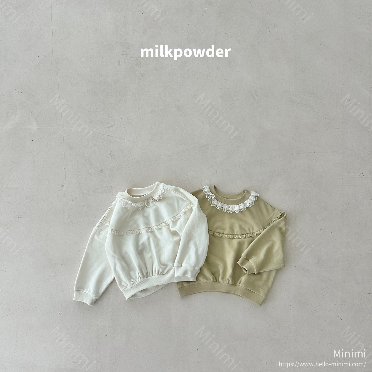 milkpowder Olive Sweatshirt 韓國童裝現貨