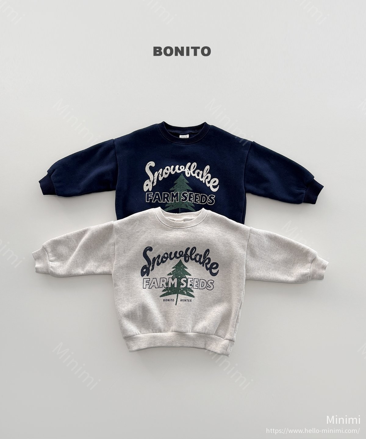BONITO Snow Sweatshirt - 韓國童裝代購主圖