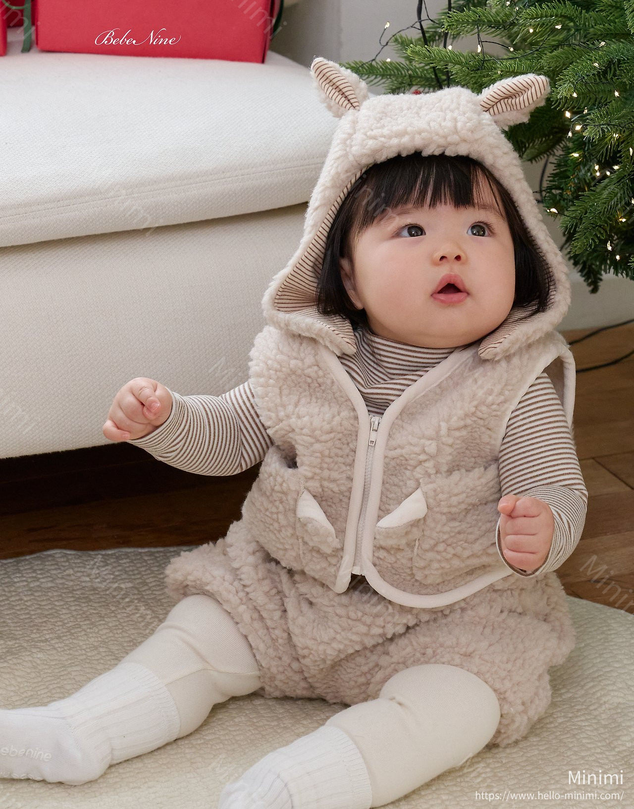 bebe nine Little Lamb Bonnet 細節圖 11