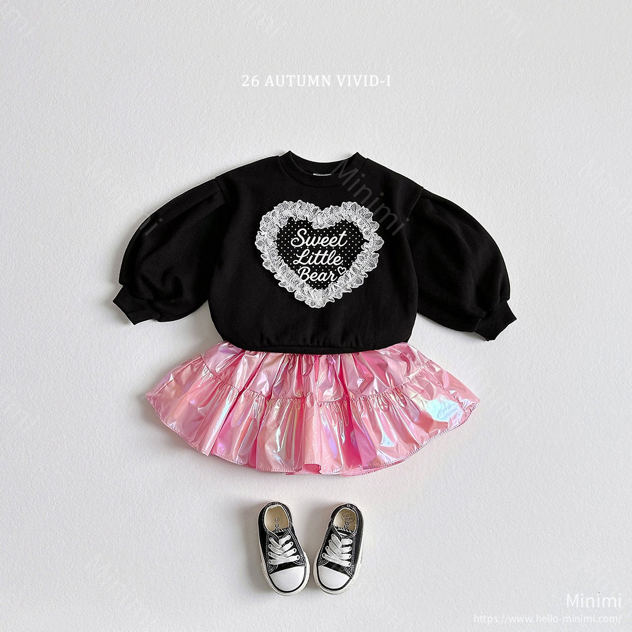 VIVID-I Heart Lace Puff Sweatshirt 細節圖 14
