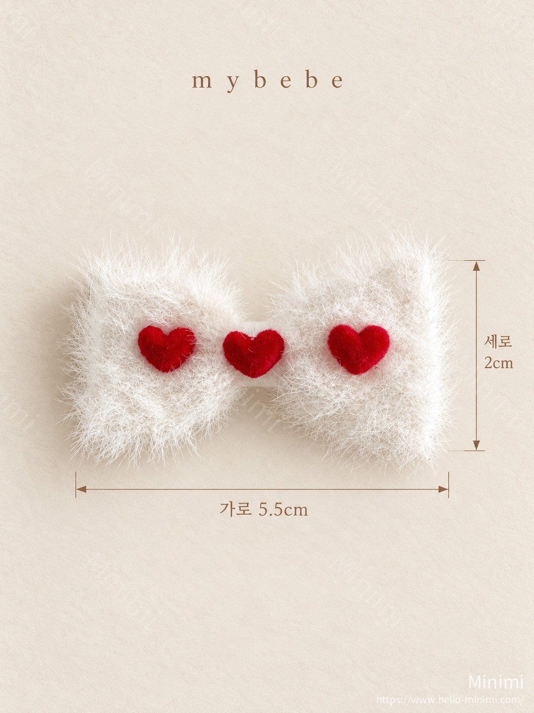 my_bébé Angora Ribbon Hairpin Set 細節圖 13