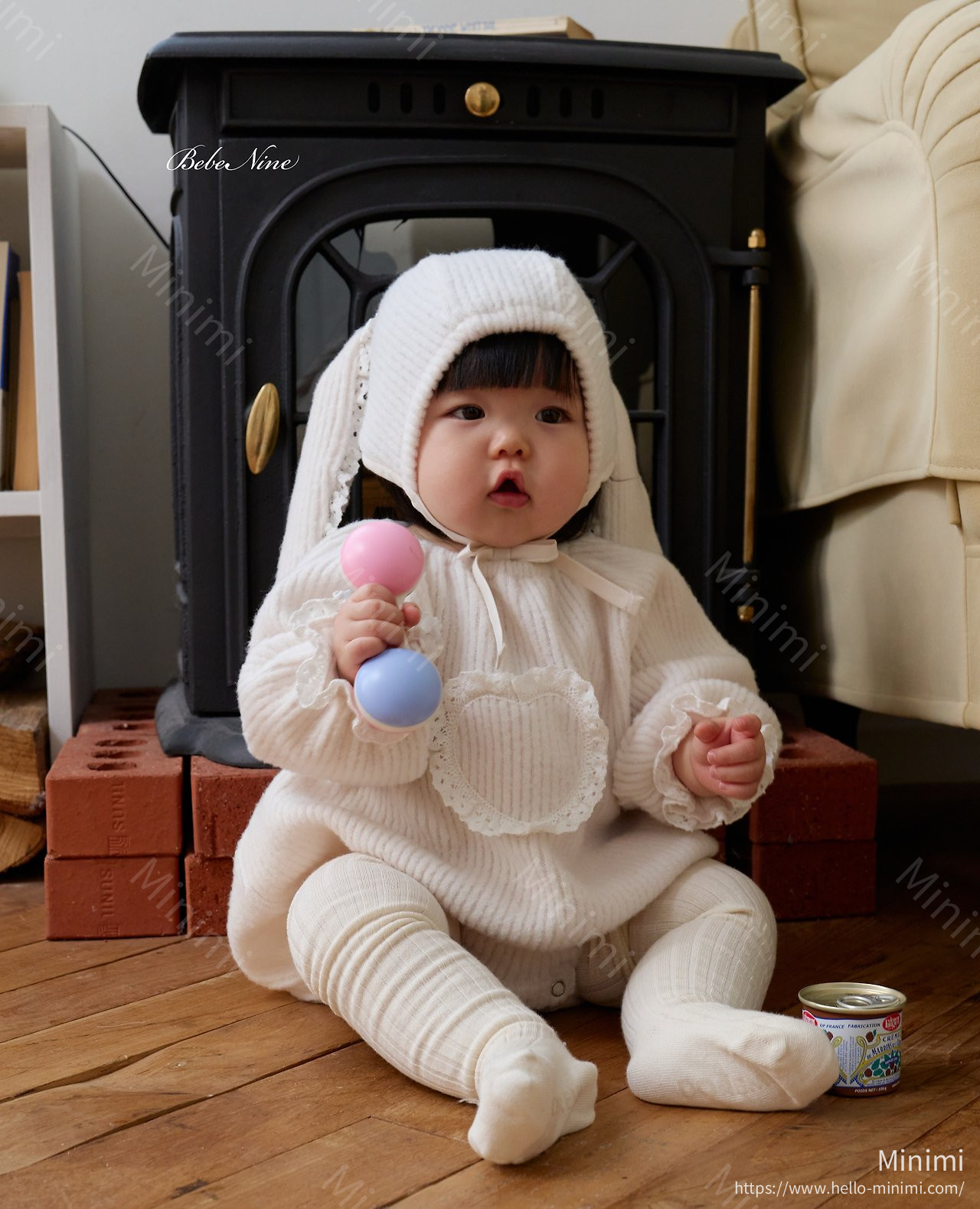 bebe nine Heart Frill Bonnet 細節圖 4