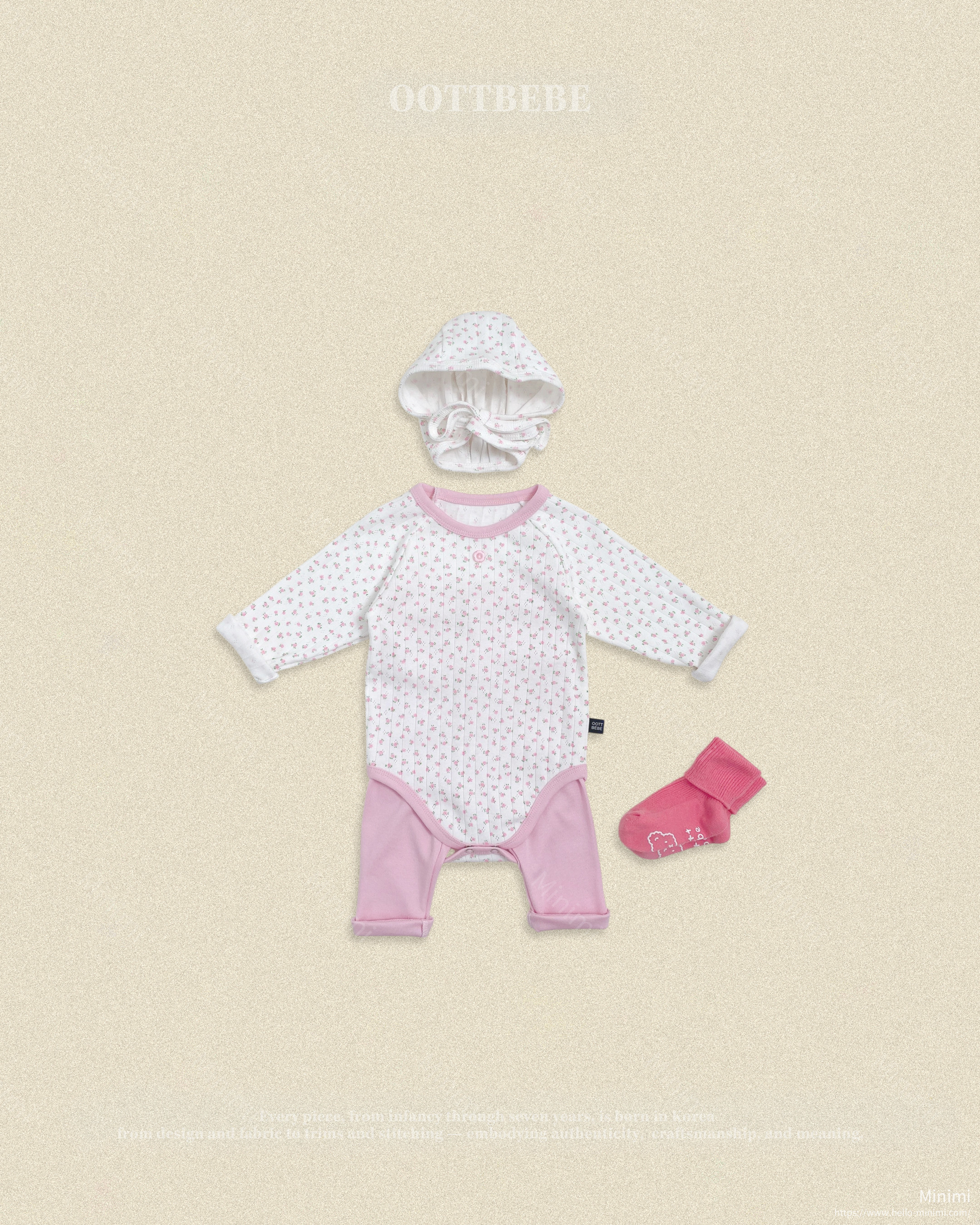 oott bebe Coco Flower Bonnet 細節圖 5
