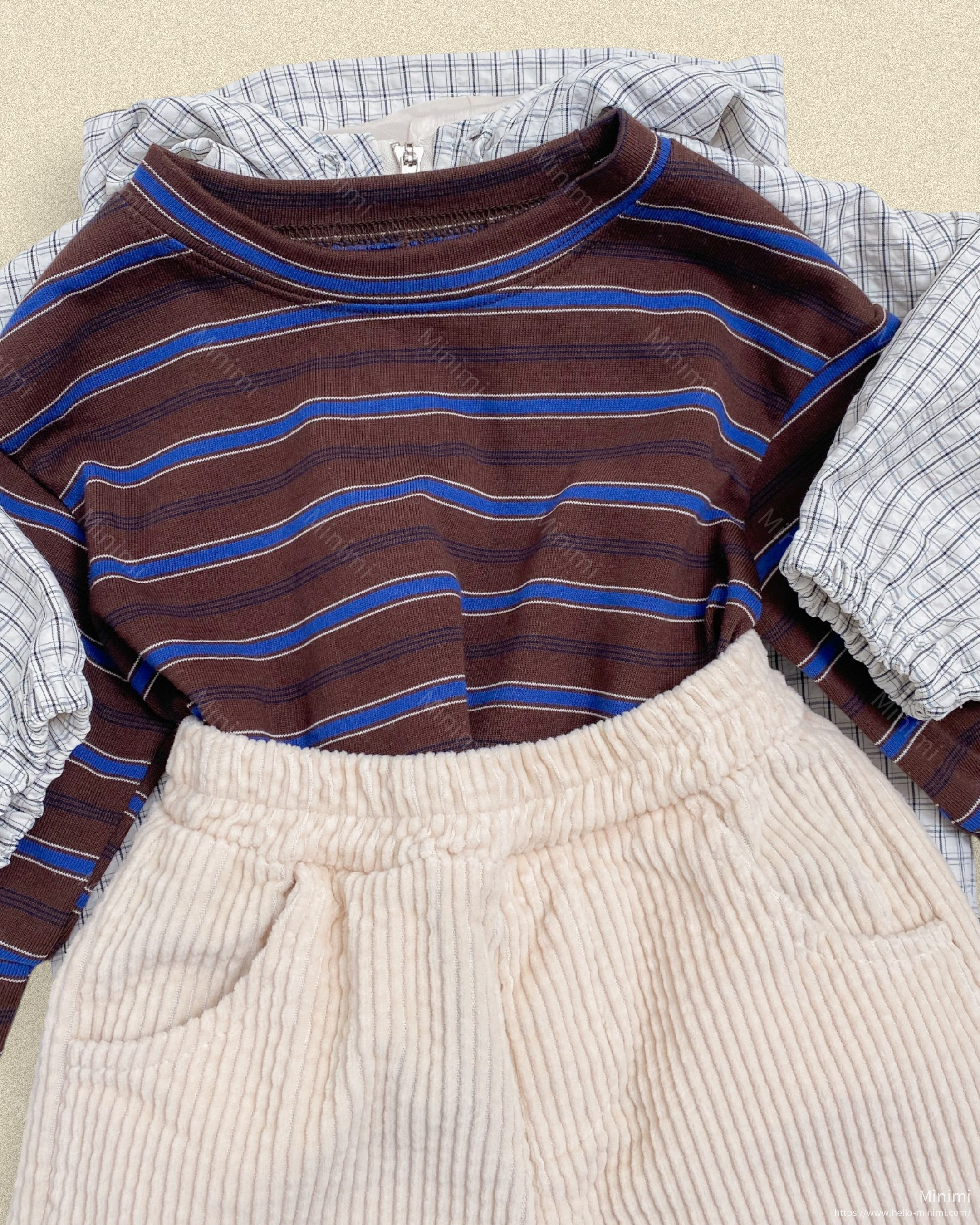 oott bebe Tomboy Ribbed T-shirt (Kids) 細節圖 6