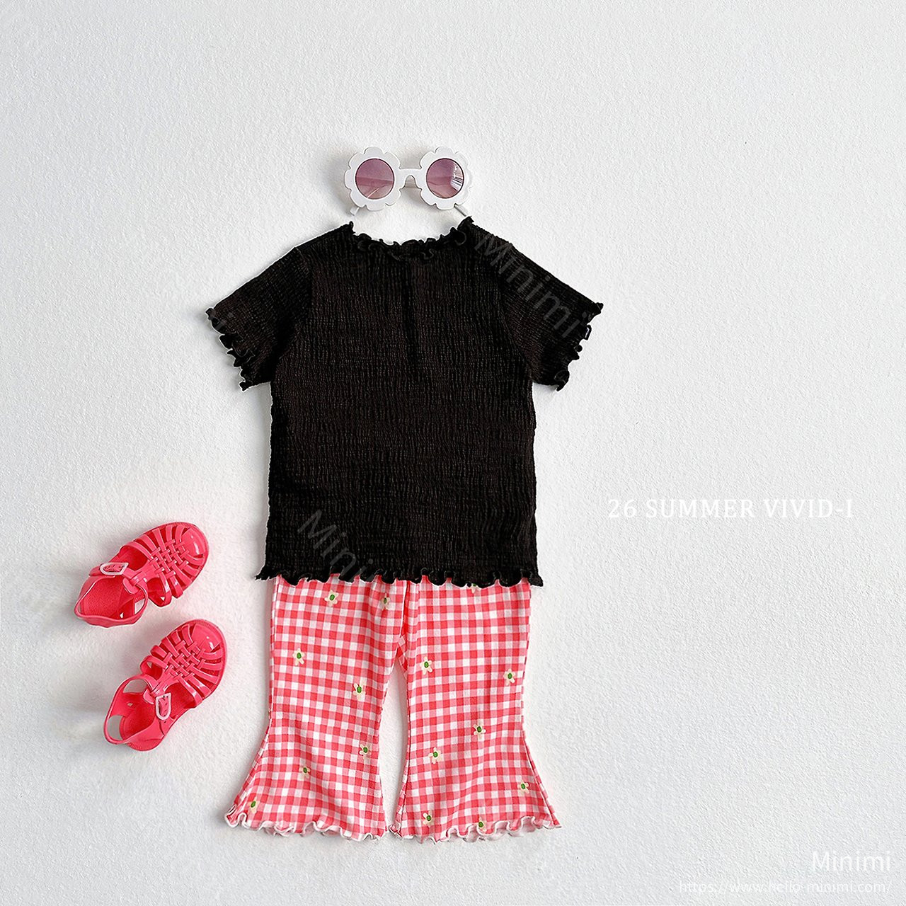 VIVID-I Pattern Flared Cropped Pants 細節圖 3