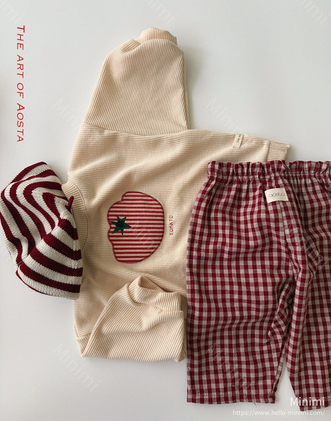 Aosta atelier Caramel Check Pants 細節圖 49