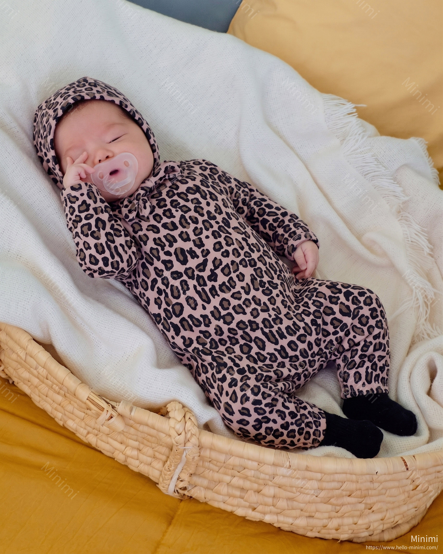oott bebe Little Leopard Full Bodysuit + Bonnet Set 細節圖 23