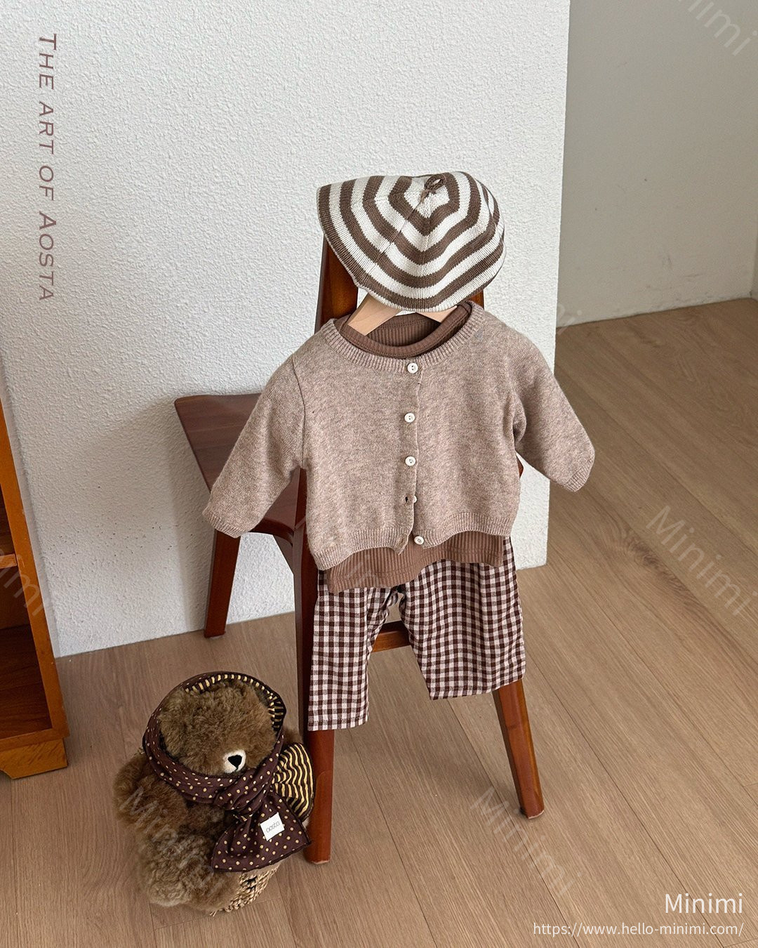 Aosta atelier Caramel Check Pants 細節圖 8