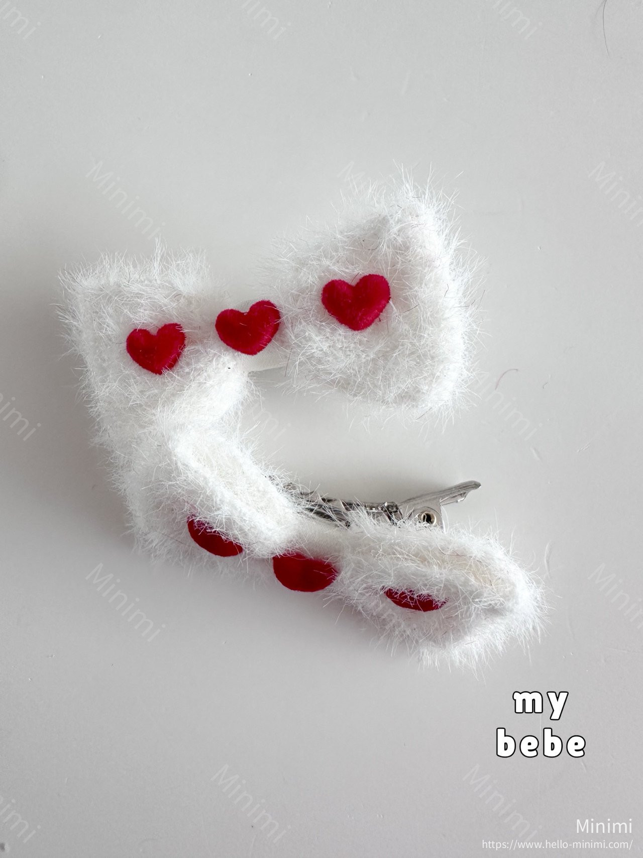 my_bébé Angora Ribbon Hairpin Set 細節圖 2